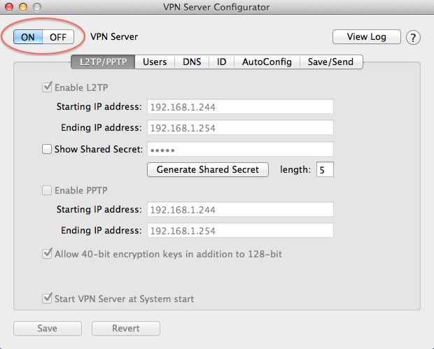 how to find ip address for server vpn mac